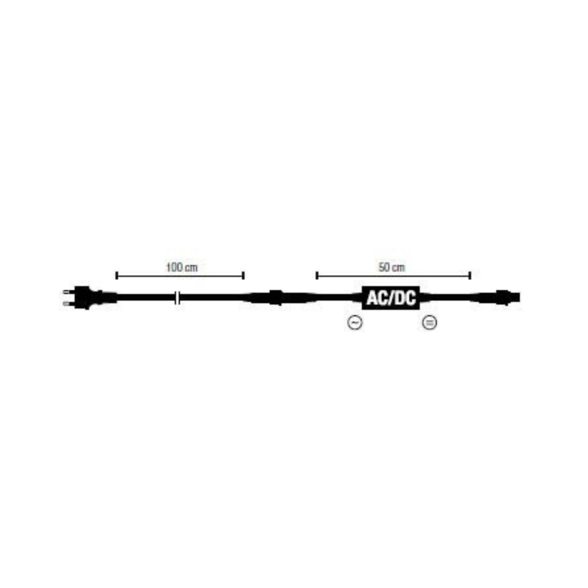 MK Illumination QF+ Stromzuführung 1,5 m – Main Connector mit oder ohne Gleichrichter (Pflichtzubehör) – LED Main Connector mit Gleichrichter · 480 W · Schwarz (001-011) – Anwendung / Detail