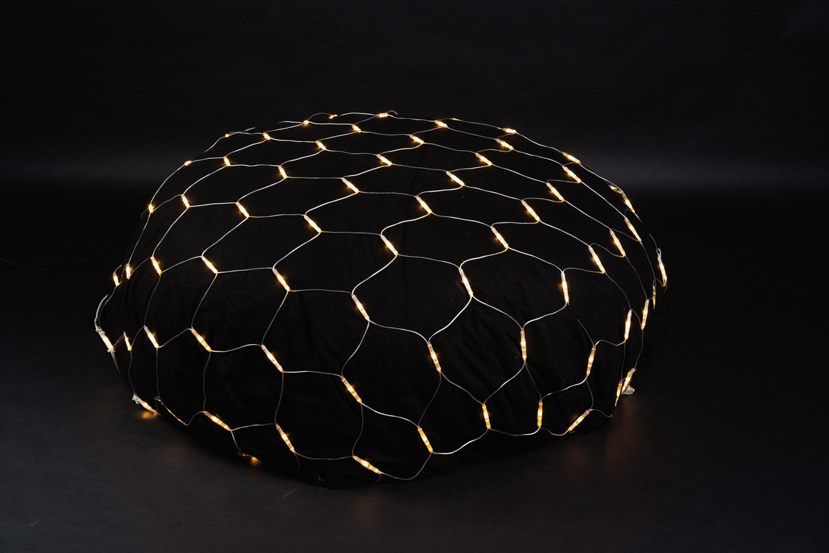 MK Illumination Mesh Lite® 36 V – LED-Lichternetz Niedervolt – 2 × 1 m · 96 LED / Warmweiß / Transparent (029-012)