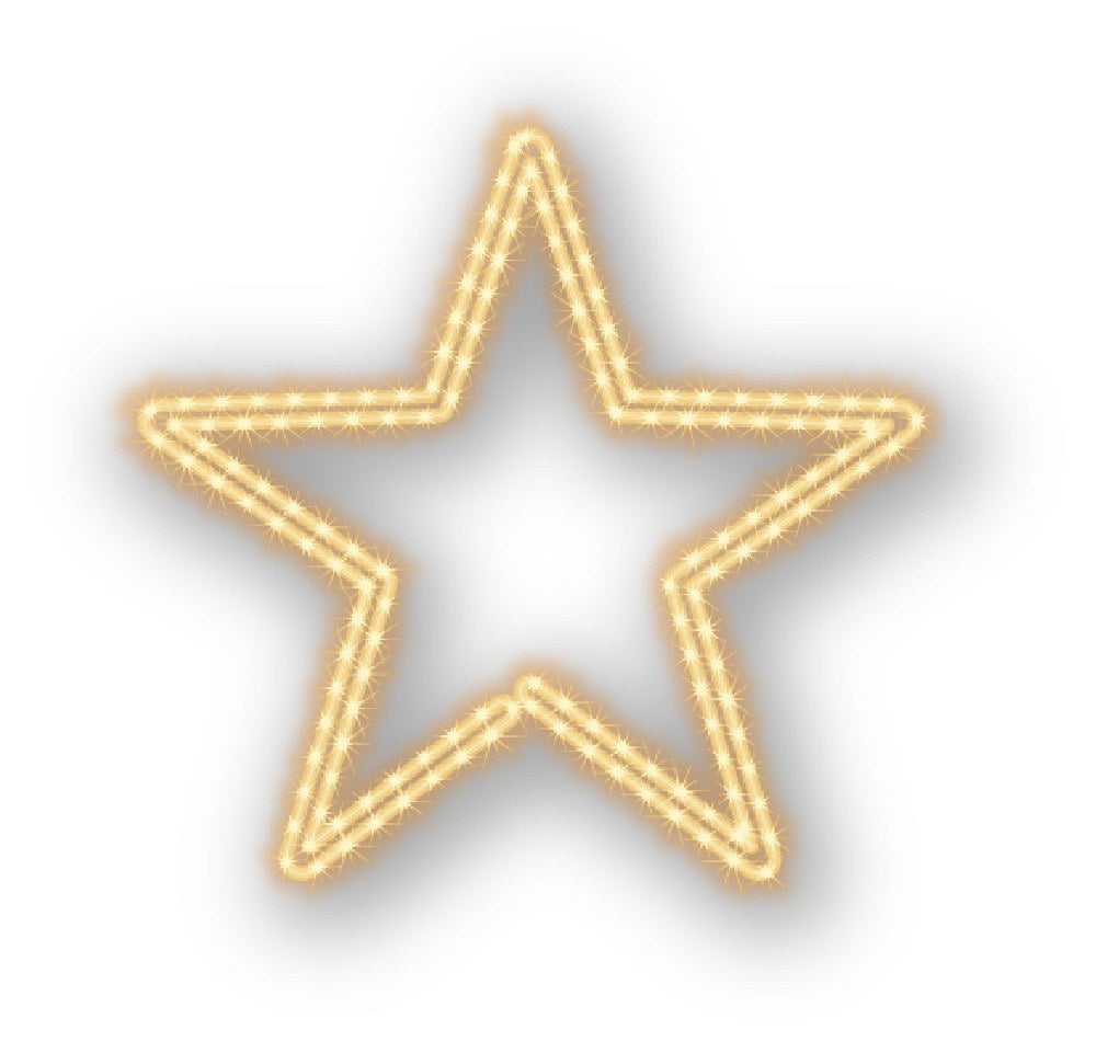 MK Illumination Lichtmotive QF+ – Snow Flake®, Classic Flake, Pentor®, Wega & Orion (2D-LED-Motive) – Pentor® Stern Ø 70 cm · Warmweiß (160-020)