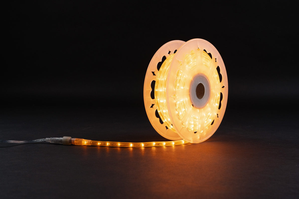 MK Illumination Rope Light QF+ – LED-Lichtschlauch 45 m, Ø 13 mm, 230 V | 6 Farben – 30 LED/m · Warmweiß (248-200)