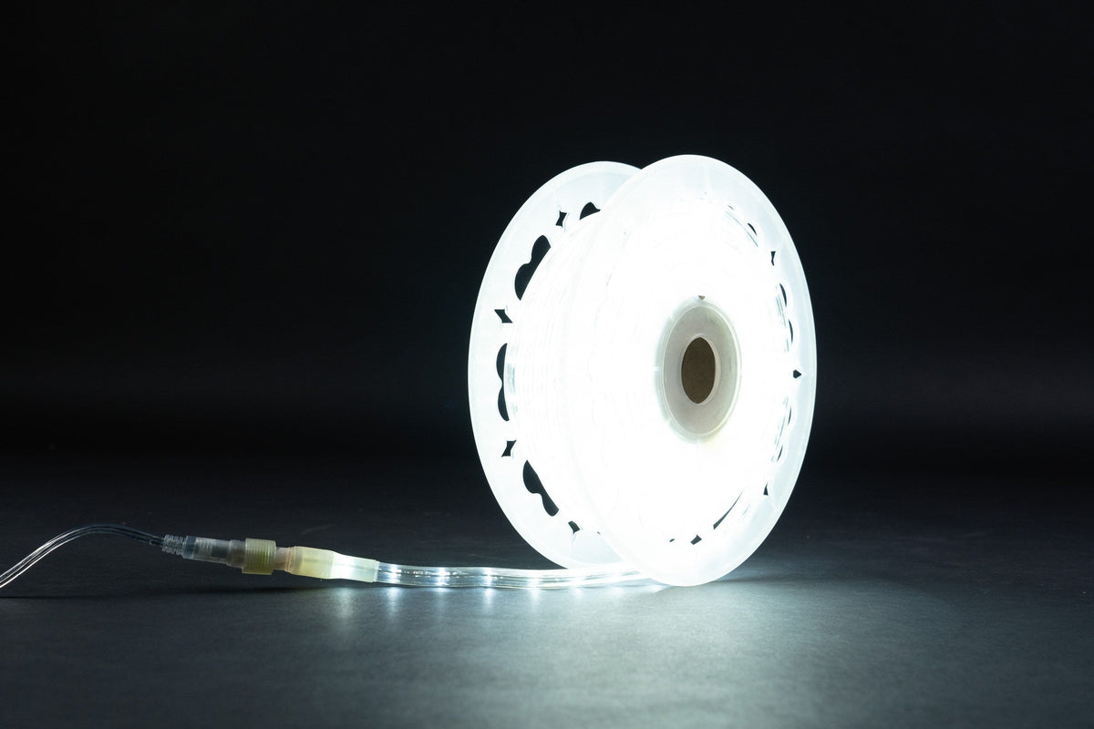 MK Illumination Rope Light QF+ – LED-Lichtschlauch 45 m, Ø 13 mm, 230 V | 6 Farben – 30 LED/m · Brillantweiß (248-201)