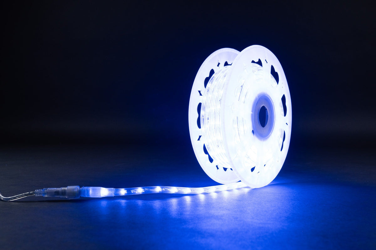 MK Illumination Rope Light QF+ – LED-Lichtschlauch 45 m, Ø 13 mm, 230 V | 6 Farben – 30 LED/m · Blau (248-202)