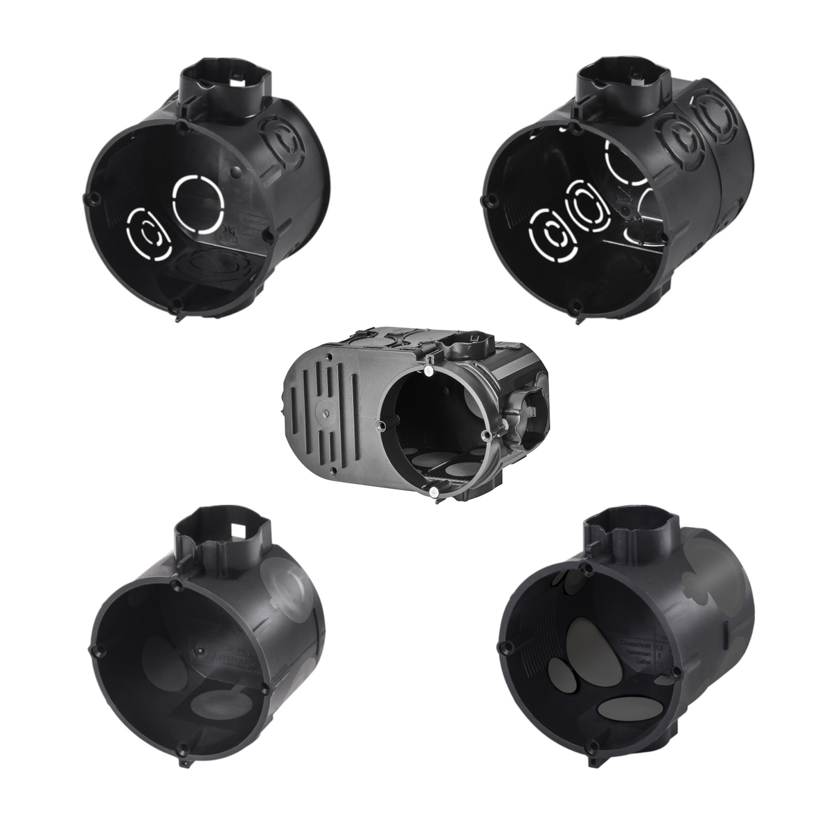 F-Tronic Unterputz-Schalterdosen & Elektronikdosen Ø 60 mm – verschiedene Ausführunge