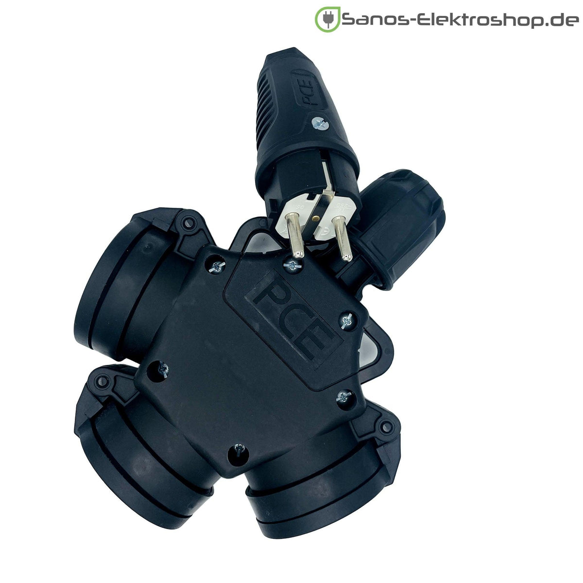 Schuko-Verlängerung mit 3-fach Kupplung, PUR H07BQ-F 3G1,5 mm², IP44 – Steckvorrichtungen im Detail