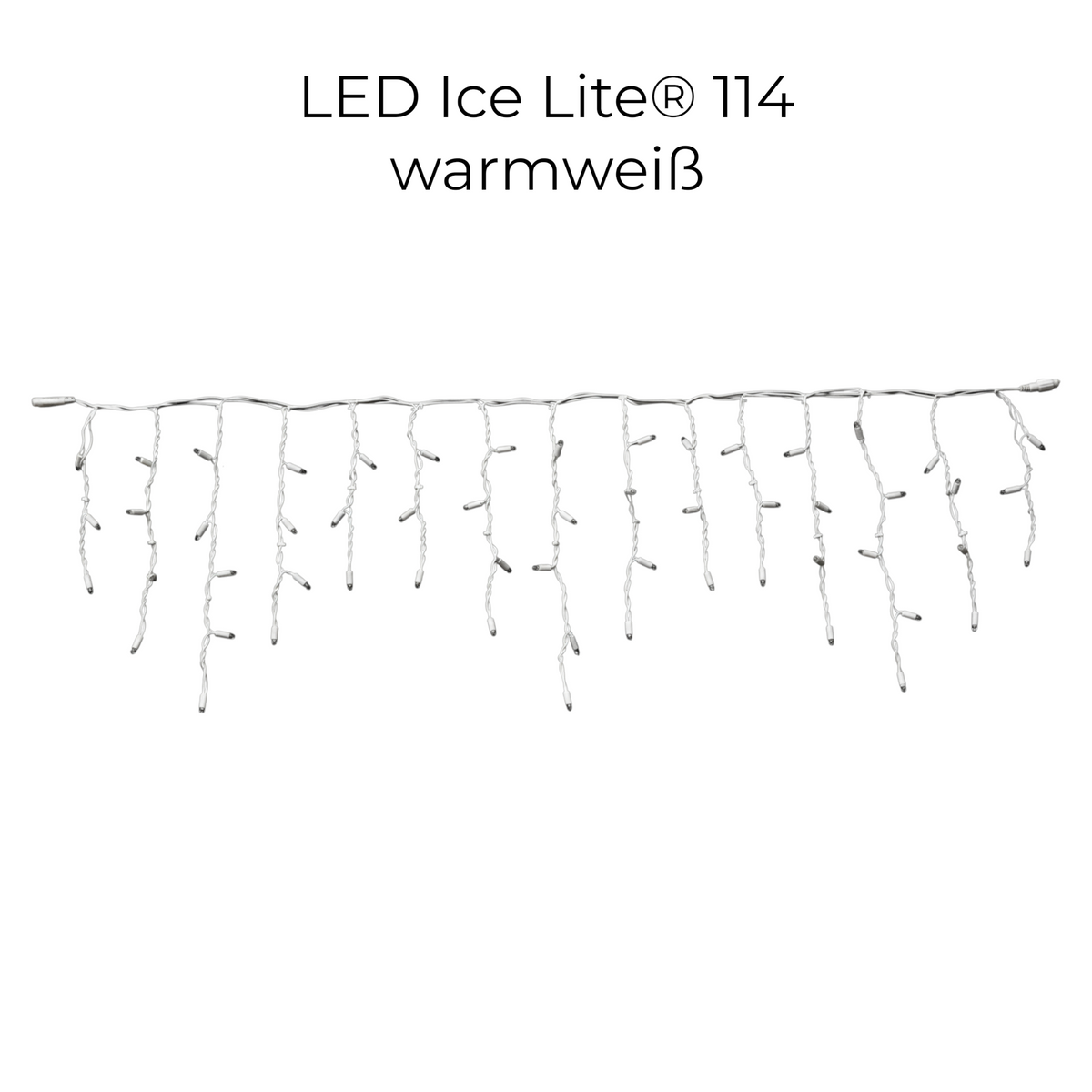 MK-Illumination LED Ice Lite® & Ice Drop® QF+ Serie – LED-Lichtdekoration für winterliche Fassaden