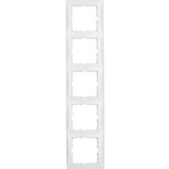 Berker 10158989 S.1 Rahmen 5-fach polarweiß glänzend - sinoselektroshop.com