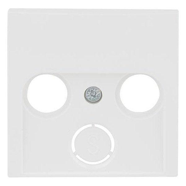 Berker 12038989 S.1 Zentralstück für Antennendose 2- und 3-Loch polarweiß glänzend - sinoselektroshop.com