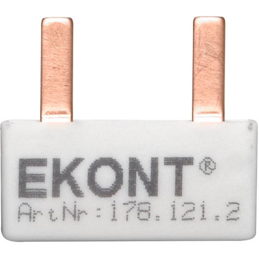 1-Phasen-Stiftschiene geschlossen, 2 Module, gerade, 30 mm lang - sinoselektroshop.com