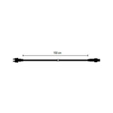 MK Illumination QF+ Stromzuführung 1,5 m – Main Connector mit oder ohne Gleichrichter (Pflichtzubehör) – Anschlusskabel ohne Gleichrichter · 1.800 W · Schwarz (001-001) – Anwendung / Detail