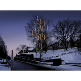 MK Illumination Magic String Lite® QF+ – LED-Lichtbündel-Kette 1,25 / 2,5 / 5 / 6 m – 2,5 m · 120 LED · Warmweiß · schwarzes Kabel (019-406) – Anwendung / Detail