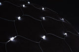 MK Illumination Mesh Lite® 36 V – LED-Lichternetz Niedervolt – 2 × 1 m · 96 LED / Brillantweiß / Schwarz (029-149) – Anwendung / Detail