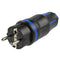 PCE Top Taurus Schuko-Stecker IP54 in Blau, gummiertes PA6-Gehäuse, Typ 05721-sb