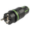 PCE Top Taurus Schuko-Stecker IP54 in Grün, gummiertes PA6-Gehäuse, Typ 05721-su