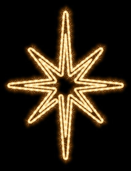 MK Illumination Lichtmotive QF+ – Snow Flake®, Classic Flake, Pentor®, Wega & Orion (2D-LED-Motive) – Wega Oval 65 × 85 cm · Warmweiß (160-025)