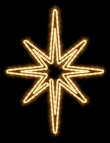 MK Illumination Lichtmotive QF+ – Snow Flake®, Classic Flake, Pentor®, Wega & Orion (2D-LED-Motive) – Wega Oval 65 × 85 cm · Warmweiß (160-025)