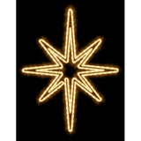 MK Illumination Lichtmotive QF+ – Snow Flake®, Classic Flake, Pentor®, Wega & Orion (2D-LED-Motive) – Wega Oval 65 × 85 cm · Warmweiß (160-025) – Anwendung / Detail