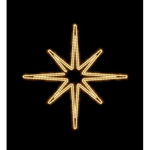 MK Illumination Lichtmotive QF+ – Snow Flake®, Classic Flake, Pentor®, Wega & Orion (2D-LED-Motive) – Orion 125 × 125 cm · Warmweiß (160-027)