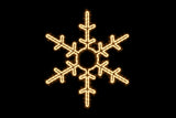 MK Illumination Lichtmotive QF+ – Snow Flake®, Classic Flake, Pentor®, Wega & Orion (2D-LED-Motive) – Classic Flake Schneeflocke Ø 55 cm · Warmweiß (160-034) – Anwendung / Detail