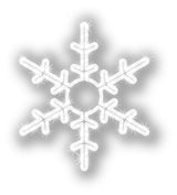 MK Illumination Lichtmotive QF+ – Snow Flake®, Classic Flake, Pentor®, Wega & Orion (2D-LED-Motive) – Classic Flake Schneeflocke Ø 55 cm · Brillantweiß (160-035)