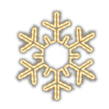 MK Illumination Lichtmotive QF+ – Snow Flake®, Classic Flake, Pentor®, Wega & Orion (2D-LED-Motive) – Snow Flake® Schneeflocke Ø 55 cm · Warmweiß (160-038)
