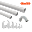 Stangenrohr aus PVC, starres Elektroinstallationsrohr M16 bis M63 mit angeformter Muffe