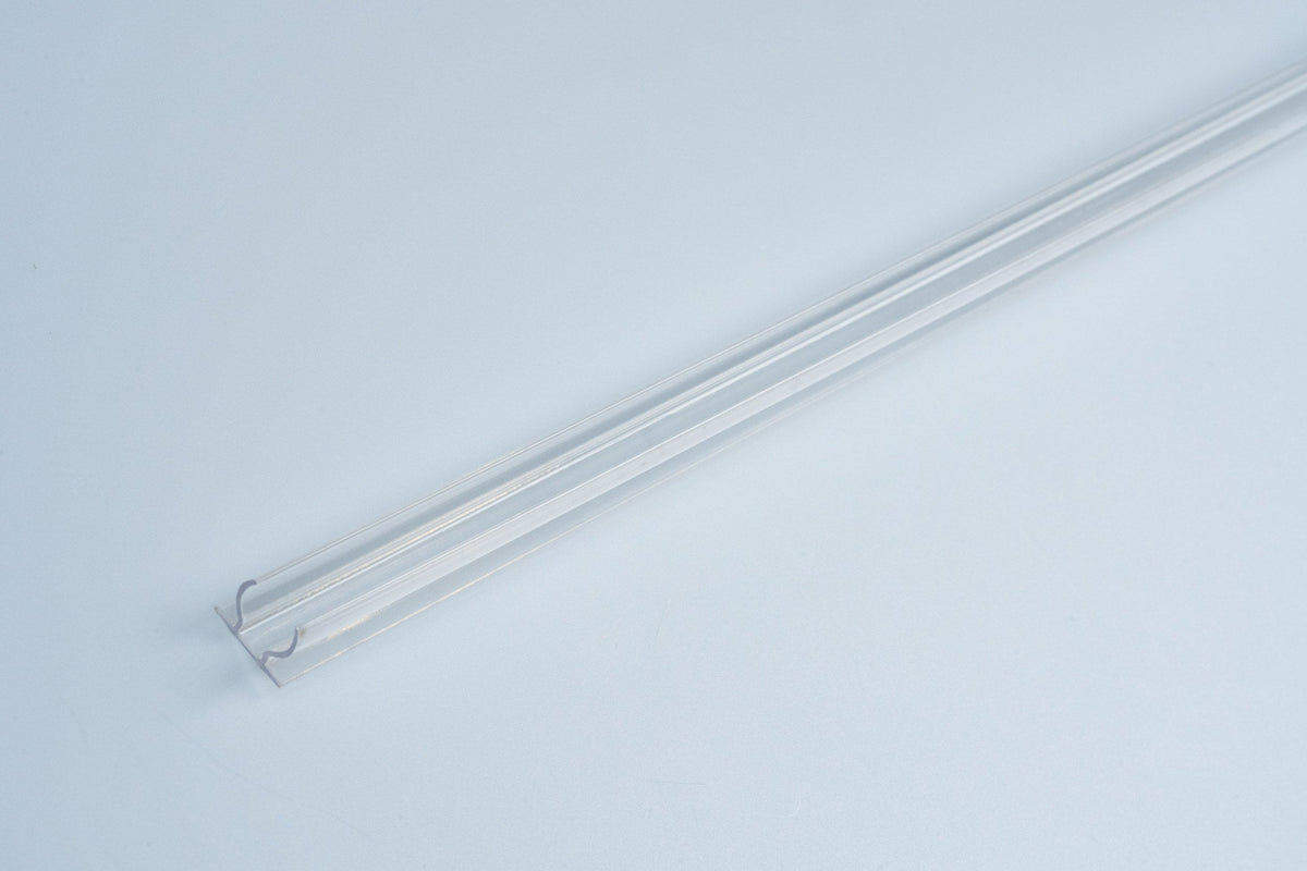 MK Illumination Rope Light Befestigung – Schellen (25 Stk.) oder Montageschiene 1,5 m (Alu / PET) – PET-Befestigungsschiene · 1,5 m · transparent (244-259)