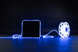 MK Illumination Rope Light QF+ – LED-Lichtschlauch 45 m, Ø 13 mm, 230 V | 6 Farben – 30 LED/m · Blau (248-202) – Anwendung / Detail