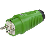 PCE Taurus Schuko-Stecker IP54 mit Polyamid-Einsatz in Grün, 16 A, 250 V, Typ 0511