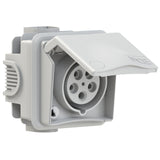 CEE Unterputzdosen 16A - 32A | 400V | IP44 | mit Beschriftungsfeld - PCE