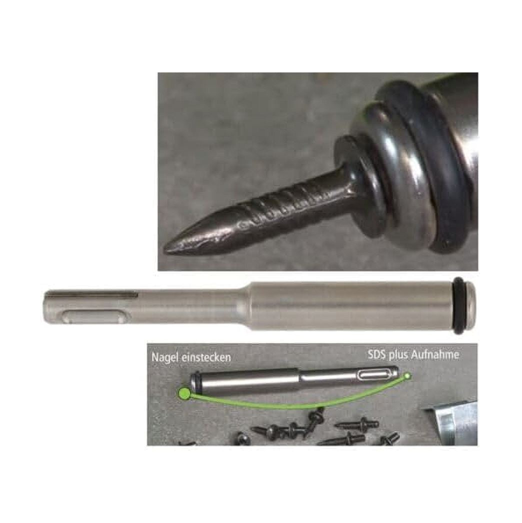 Einschlagwerkzeug für Fixpin/Betonnägel mit SDS Aufnahme