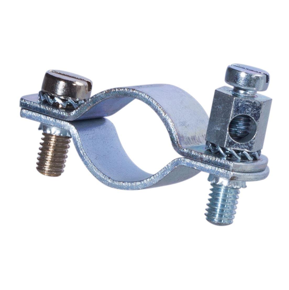 Erdungs-Rohrschelle 3/4"mit Anschlußschraube für Rundleiter bis 16 qmm