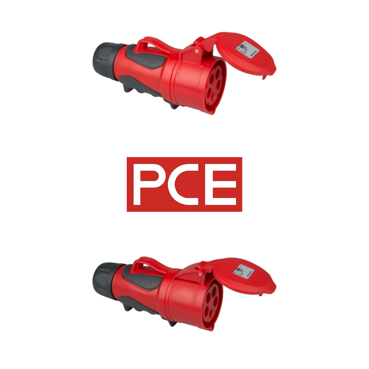 PCE GRIP CEE-Kupplung, 5-polig 3P+N+PE, 400 V, 16 A oder 32 A, Schutzart IP54