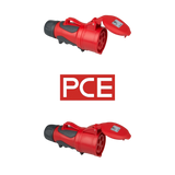 PCE GRIP CEE-Kupplung, 5-polig 3P+N+PE, 400 V, 16 A oder 32 A, Schutzart IP54
