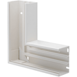 GEWISS Flachwinkel NP52200 für Brüstungskanal 70x100, 90 Grad, PVC reinweiß RAL 9010