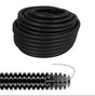 GEWISS Wellrohr M16 mit Einzugshilfe, flexibles PVC-Leerrohr mit eingezogenem Zugdraht, schwarz