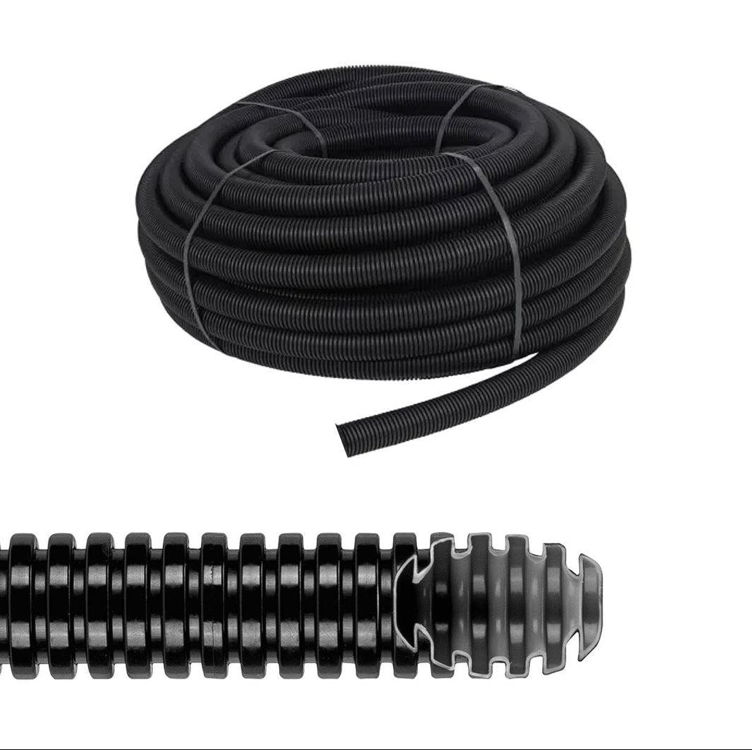 GEWISS DX15020R Wellrohr M20, schwarzer 50-Meter-Ring aus flexiblem PVC