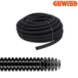 GEWISS DX15020R Wellrohr M20, kleiner Ring mit 10 Metern, PVC schwarz