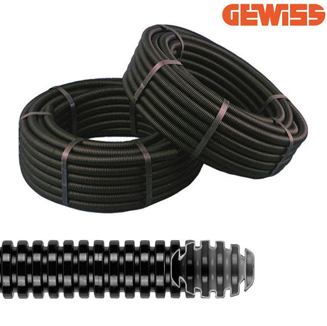 GEWISS DX15063R Wellrohr M63, flexibles PVC-Leerrohr im Ring mit 20 Metern