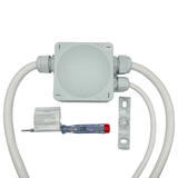 Küchenanschlussbox-Set, Splitter-Box mit 1/2/3/5/10m Kabel - Küchenanschlussverteiler 3-fach für Kochfeld & Backofen