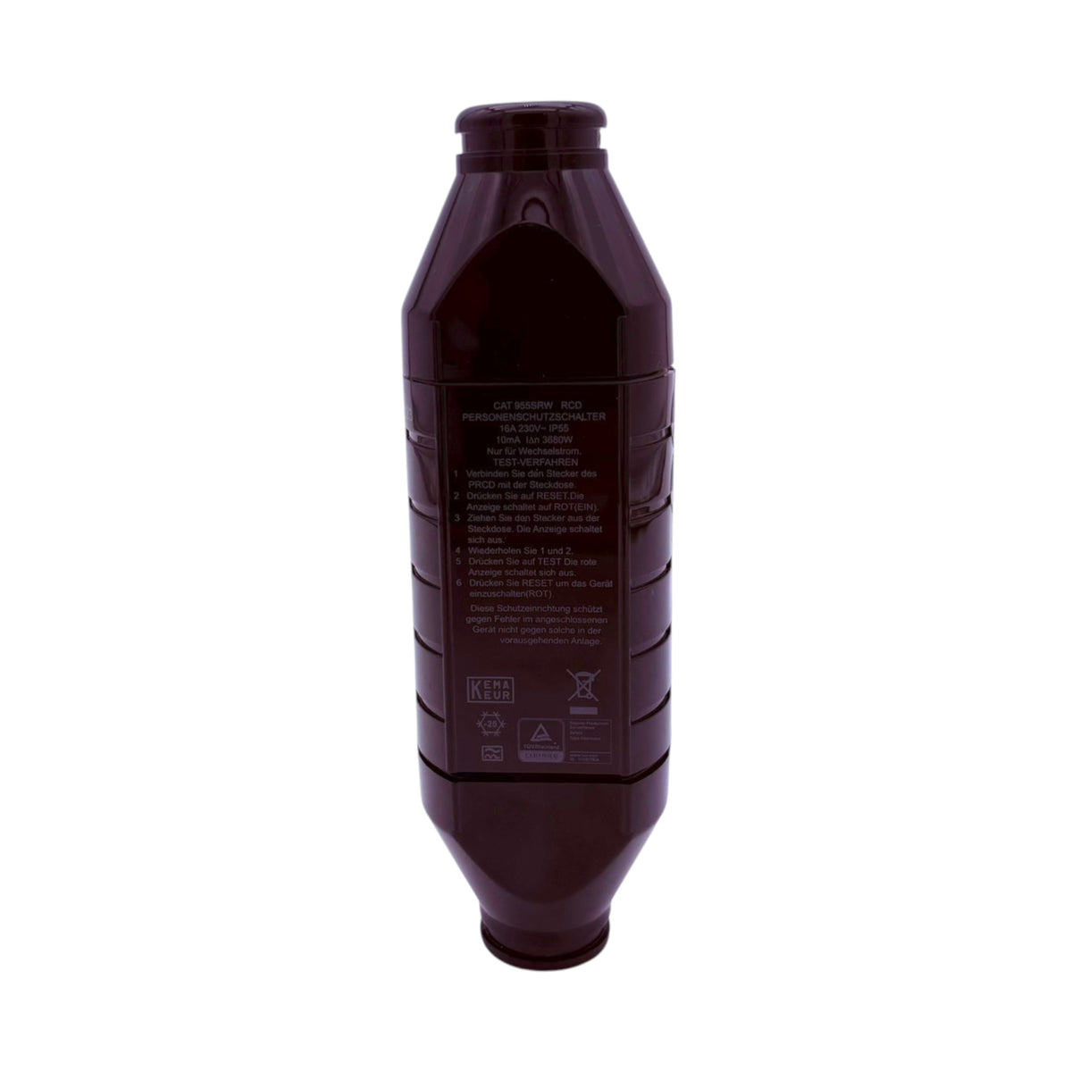 Personenschutz-Adapter PRCD 16A 230V IP55 - schwarz