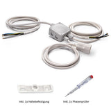 Küchenanschlussbox, Splitter-Box mit 2m Kabel - Küchenanschlussverteiler 3-fach für Kochfeld & Backofen