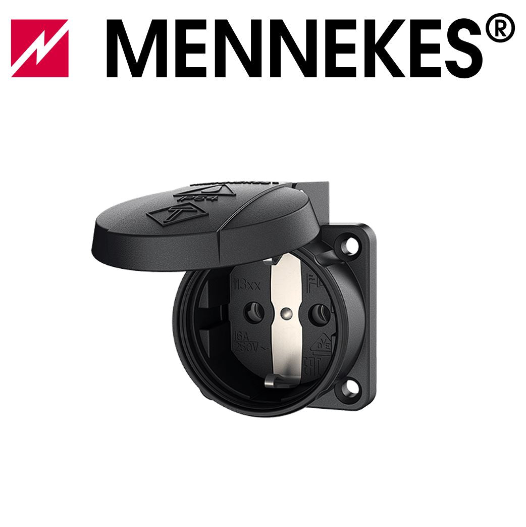 MENNEKES Anbausteckdose Schuko 16A 230V IP54 für mobile Verteiler - verschiedene Farben