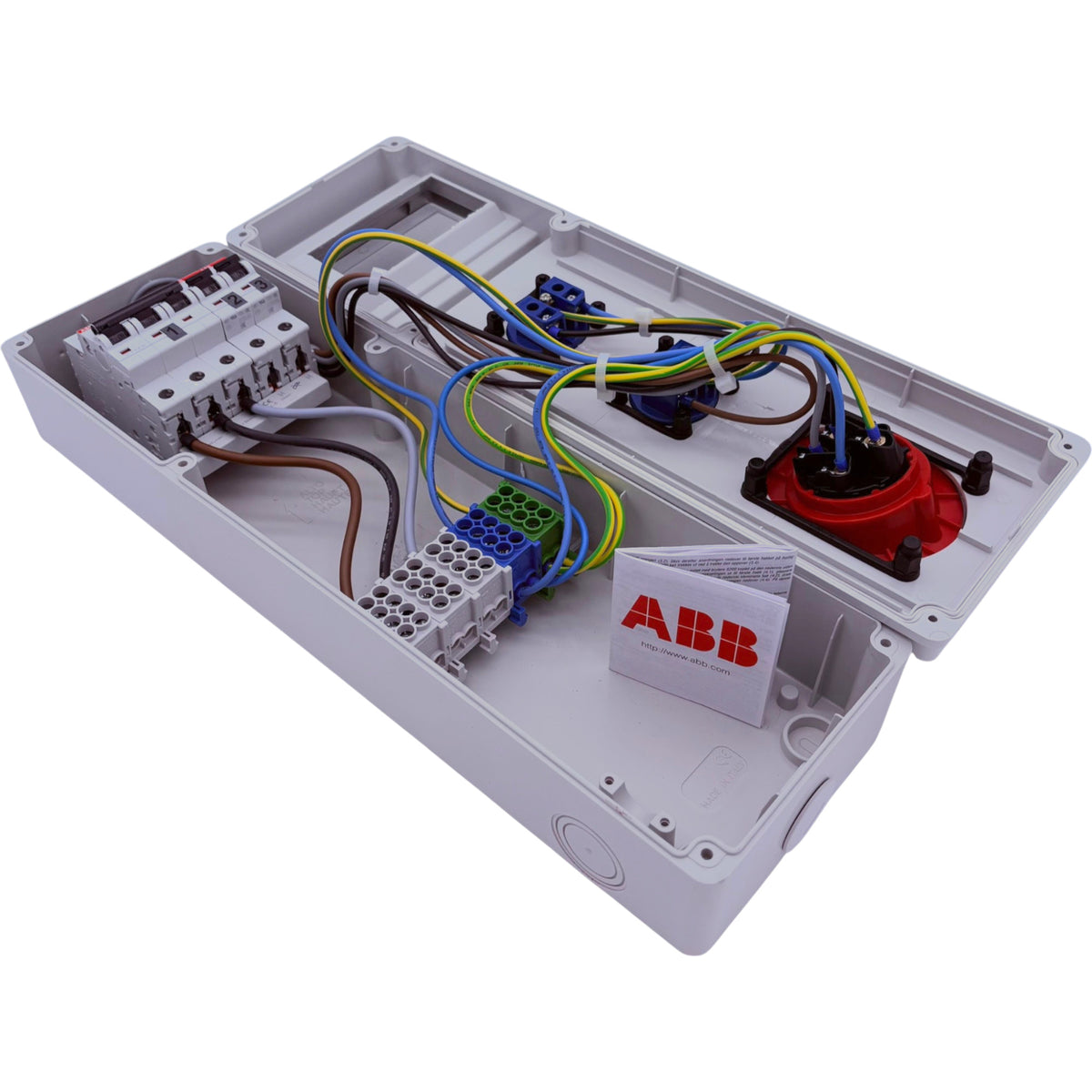 SANOS Wandverteiler ABB/PCE - 1x CEE 16A und 2x Schukodosen | SAN004