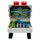 SANOS Mobilverteiler PCE - 2x CEE 16A und 4x Schukdosen mit  Zuleitung | SAN027