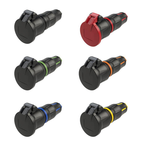 PCE Top Taurus Schuko-Kupplung 25712, IP54, Federklappdeckel, Schnellverschluss, Farbübersicht