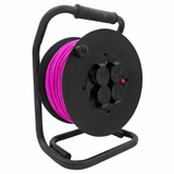 SANOS Kabeltrommel LED-Spannungsanzeige - Gummileitung PUR H07BQ-F 3G1,5mm² - 3G2,5mm² | 20 - 40 Meter | Made in Germany