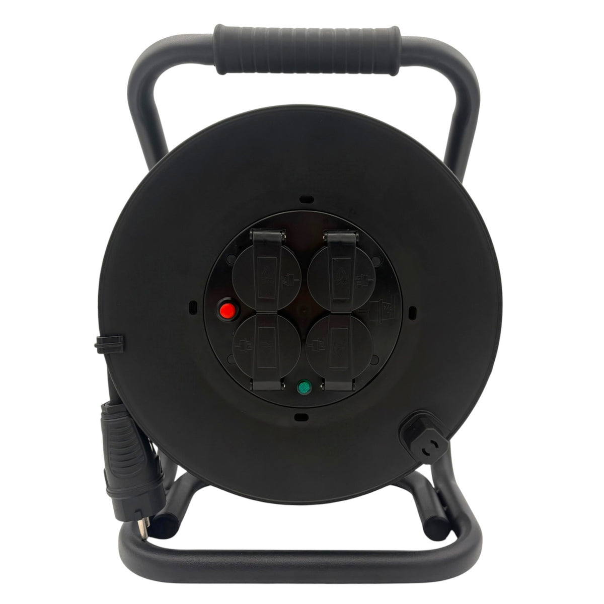 SANOS Kabeltrommel LED-Spannungsanzeige - Gummileitung H07RN-F 3G1,5mm² - 3G2,5mm² | 20 - 40 Meter | Made in Germany