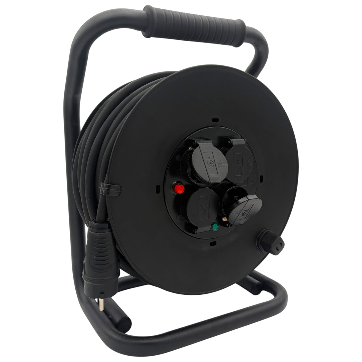 SANOS Kabeltrommel LED-Spannungsanzeige - Gummileitung H07RN-F 3G1,5mm² - 3G2,5mm² | 20 - 40 Meter | Made in Germany