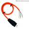 Schuko-Anschlussleitung PUR H07BQ-F 3G2,5 mm², PCE Vollgummi-Stecker, IP44 – Ausführung in Leuchtorange