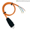 Schuko-Anschlussleitung PUR H07BQ-F 3G2,5 mm², PCE Vollgummi-Stecker, IP44 – Ausführung in Orange